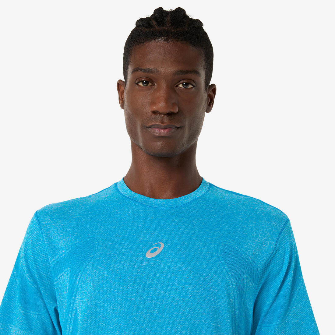 T-shirt seamless homme, Asics bleu