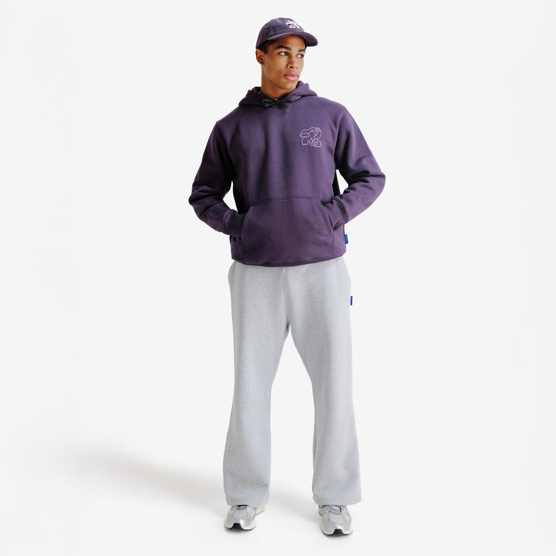 Casquette Baseball en velours, Elementals, violet foncé
