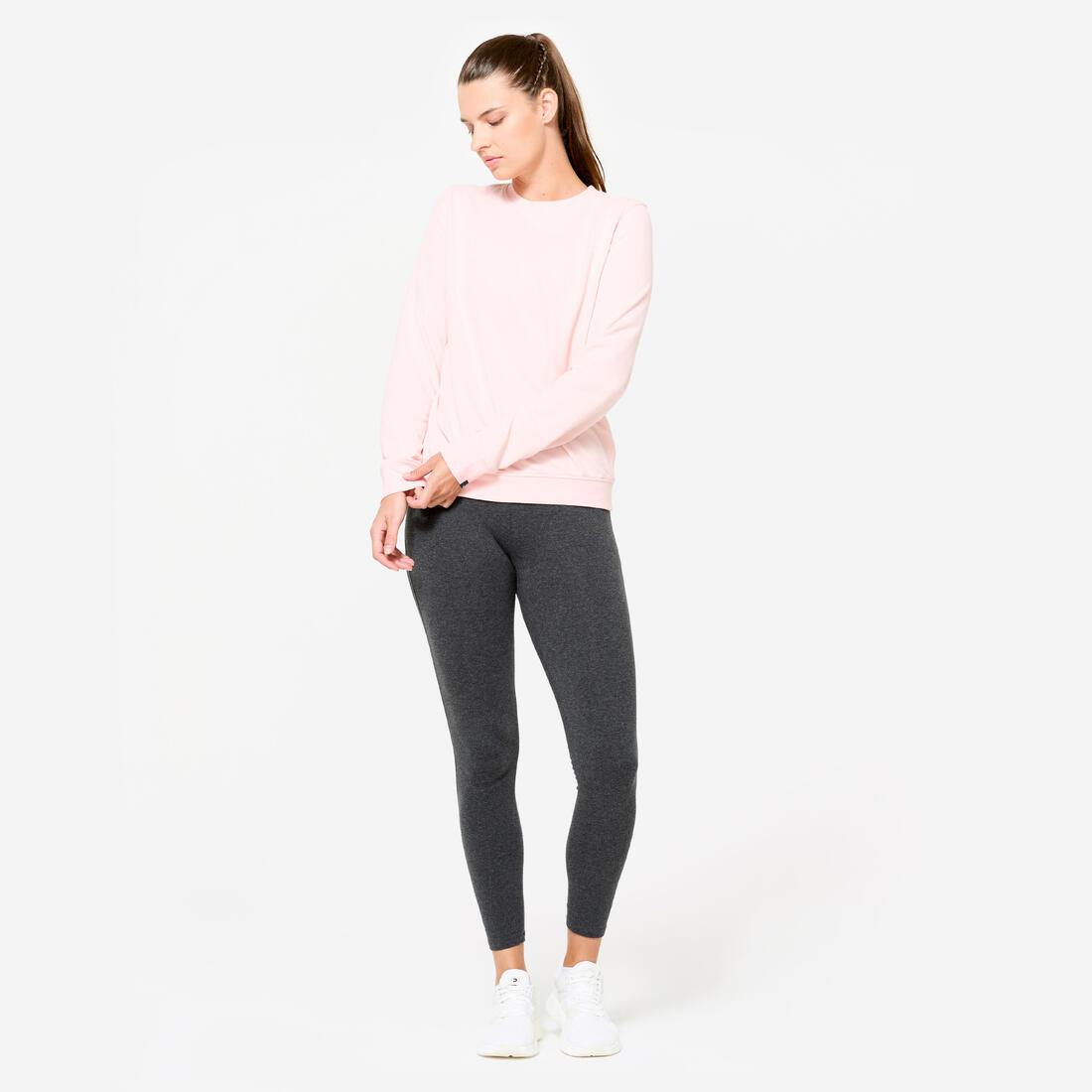 Legging de sport classique en coton et extensible femme