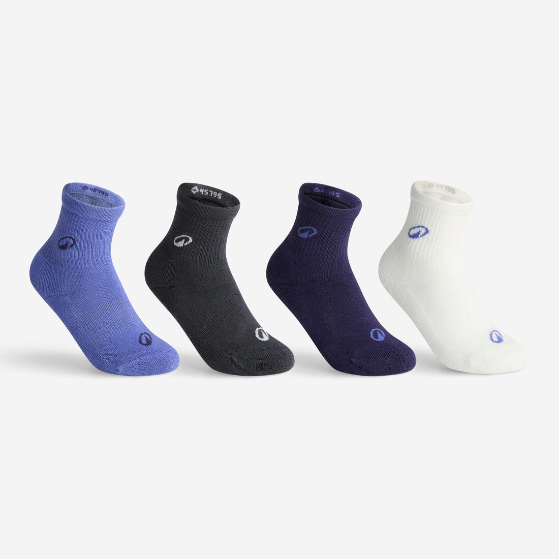 Lot de 4 paires de chaussettes de sport enfant, DKT ONE High