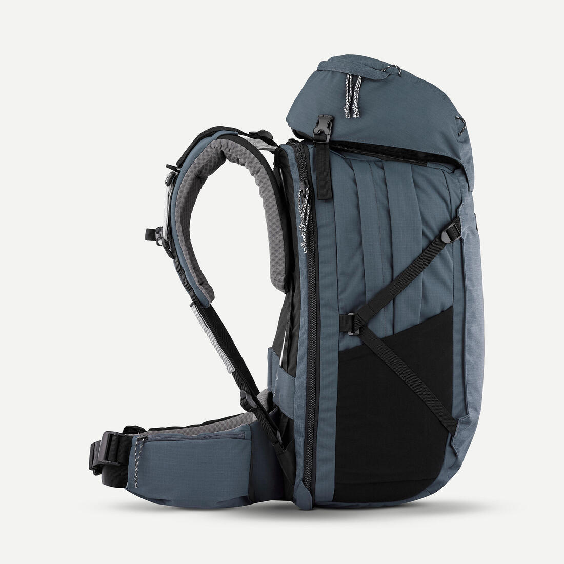 Sac a dos de voyage et trekking - ouverture valise 50+6l - travel 900 - femme