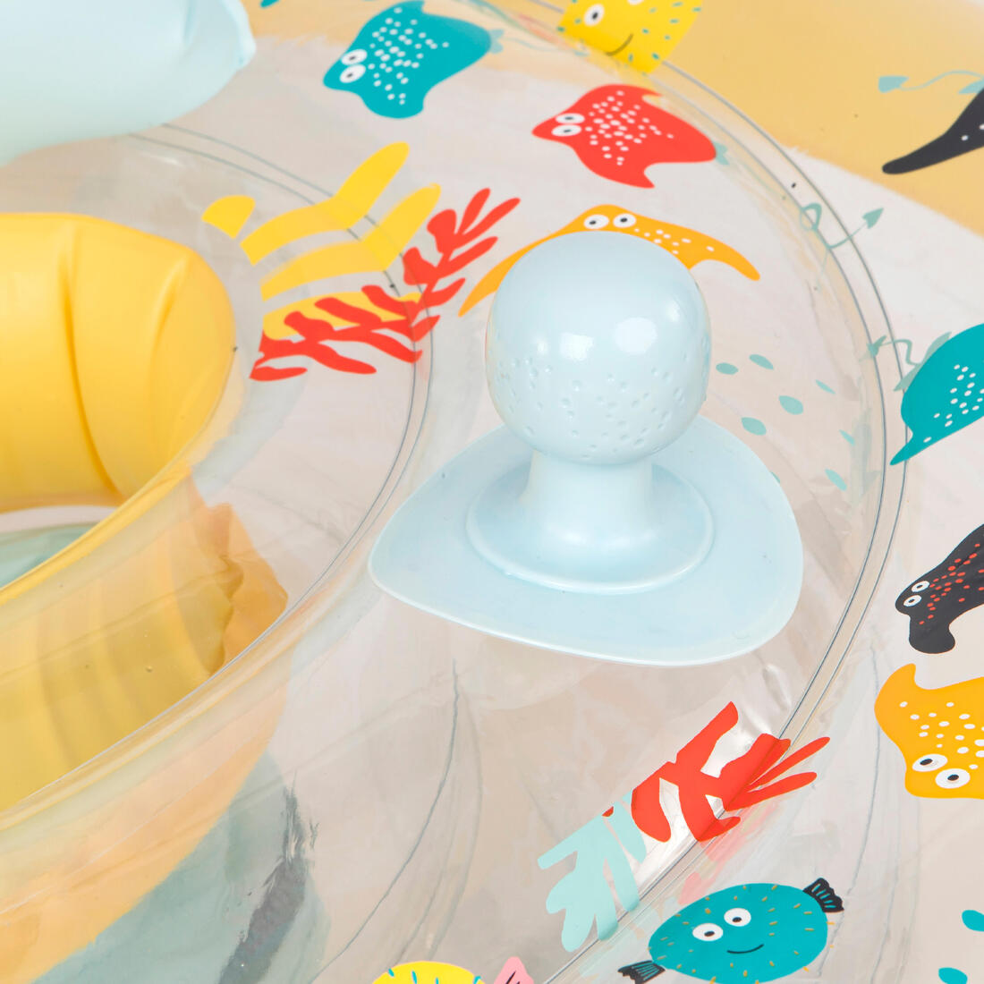 Bouée siège de piscine avec poignées Bébé 7-15kg - allfish jaune