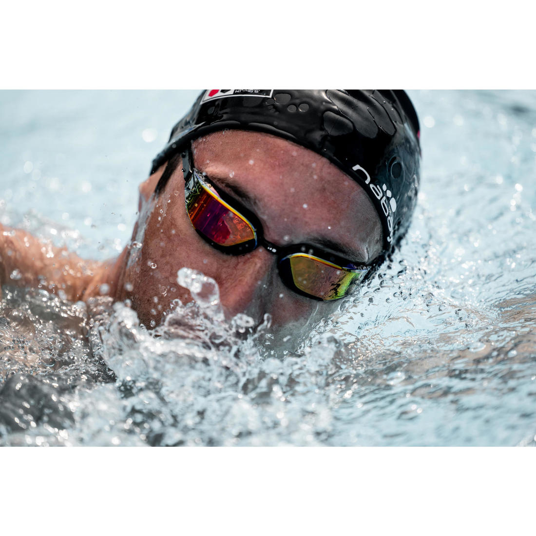 Lunettes de natation Taille Unique - Bfast noir miroir orange fire