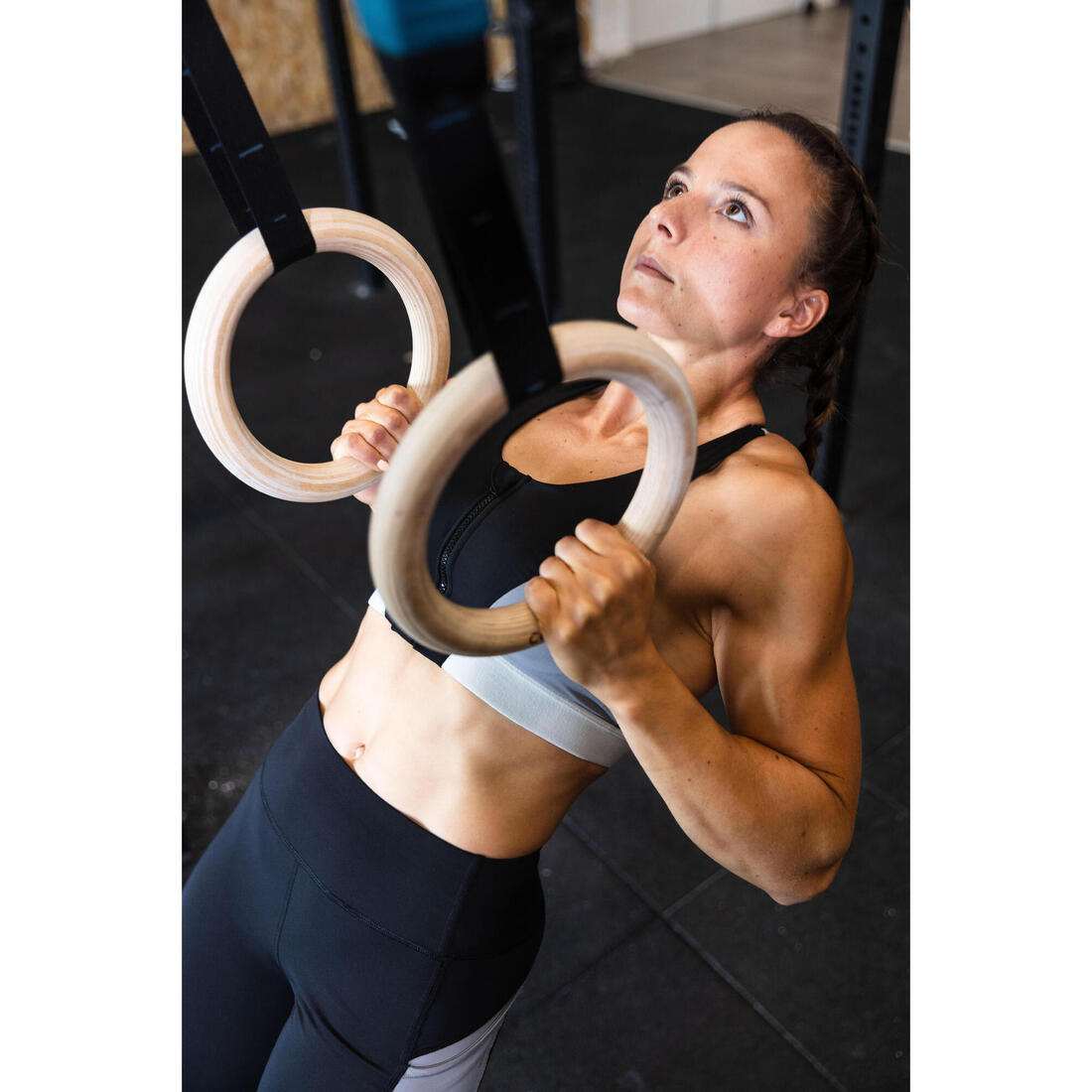 Anneaux de cross training en bois