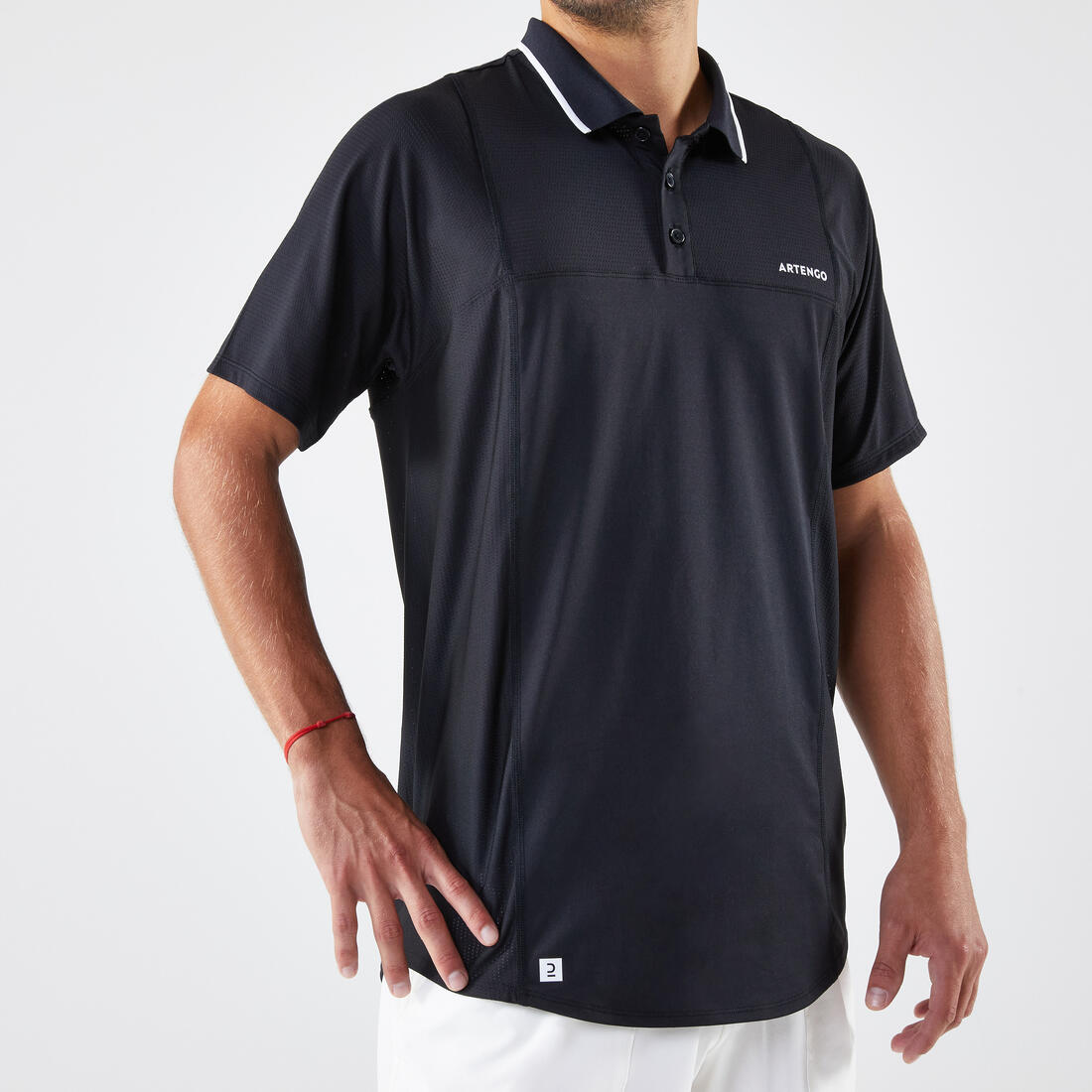 Polo tennis manches courtes Homme - Artengo DRY Marine