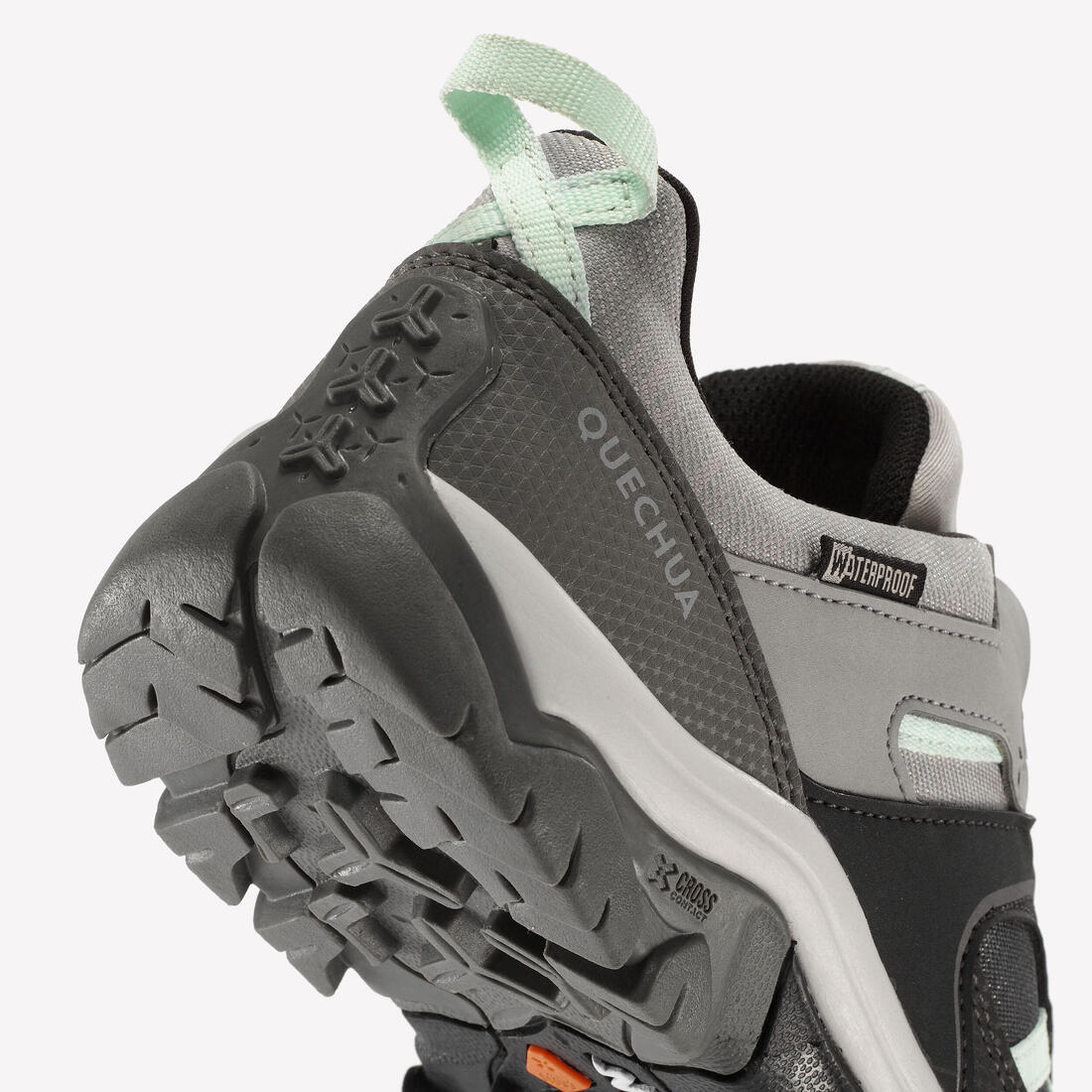 Chaussures imperméables de randonnée enfant avec lacet -CROSSROCK - 35-38