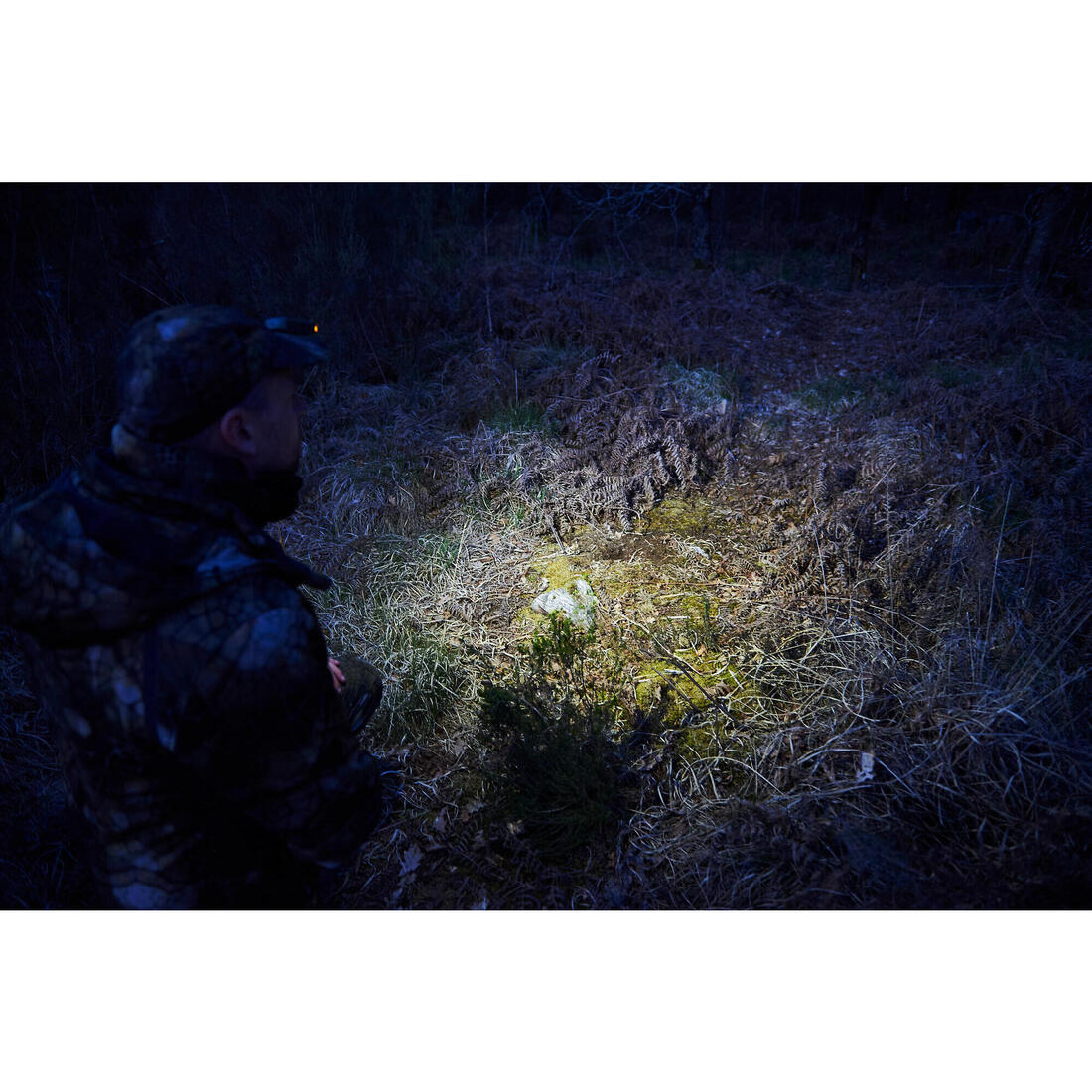 Lampe Torche/Frontale de Chasse - 80 Lumens - Clip Casquette