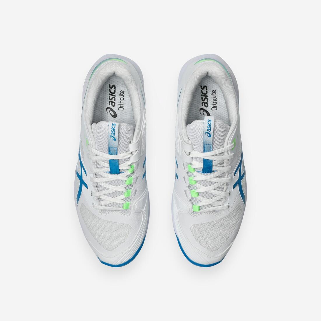 Chaussures de tennis multicourt homme, Solution Speed FF 4 blanc bleu