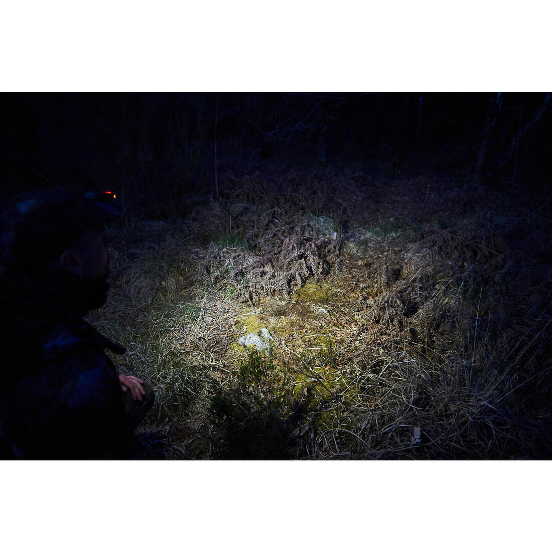 Lampe Torche/Frontale de Chasse - 80 Lumens - Clip Casquette