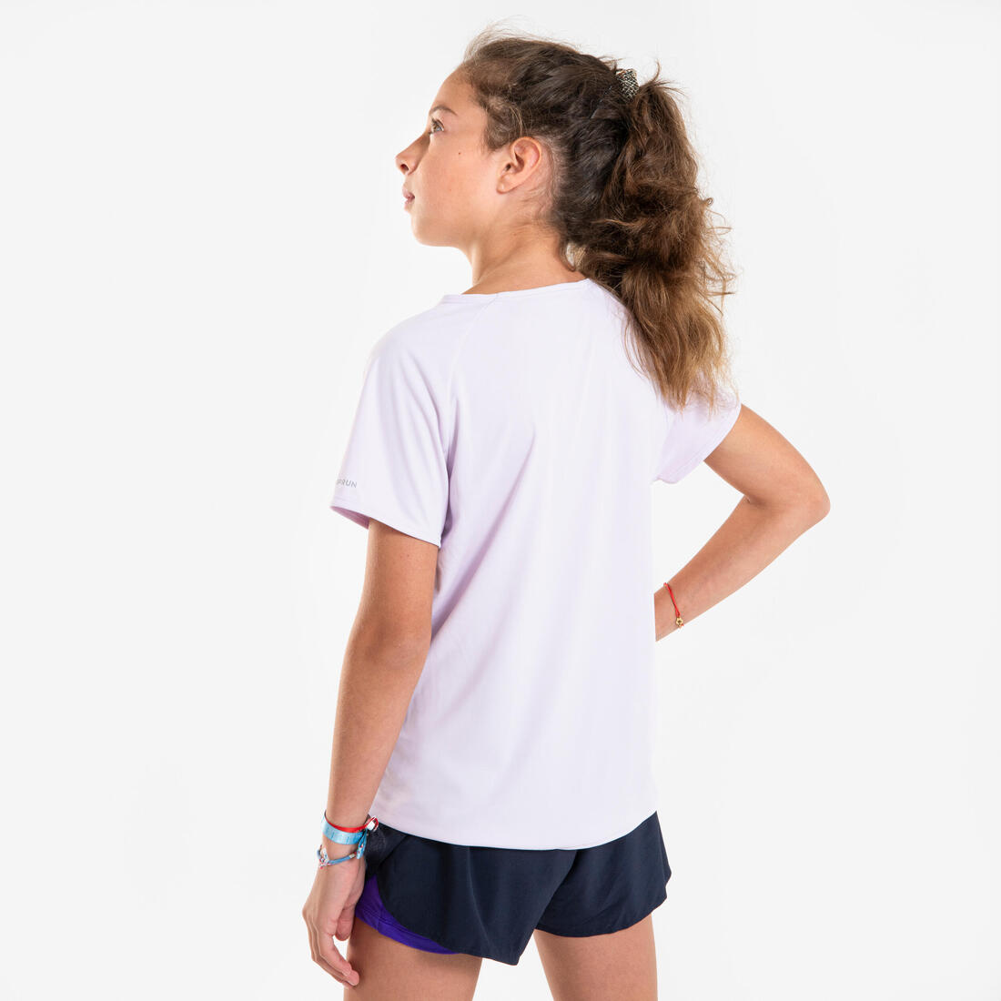 T-shirt de running respirant Fille - KIPRUN DRY+ 500 pastel