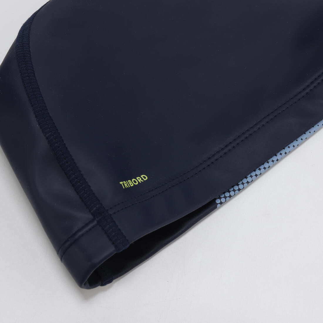 Bonnet de bain en maille enduite - tissu imprimé - taille m - blanc line
