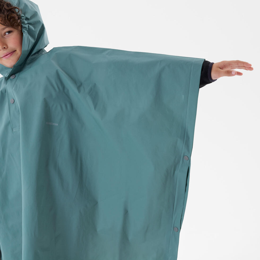 Poncho de pluie de randonnée enfant 7-15 ans, MH100 vert