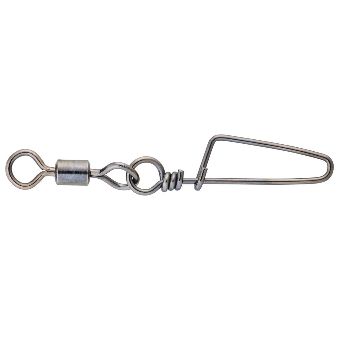 Émerillon agrafe pêche rolling snap BLACK NICKEL SW x5