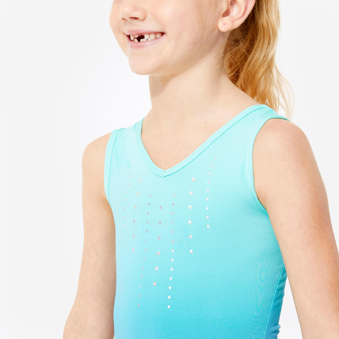 Justaucorps de gymnastique sans manches fille