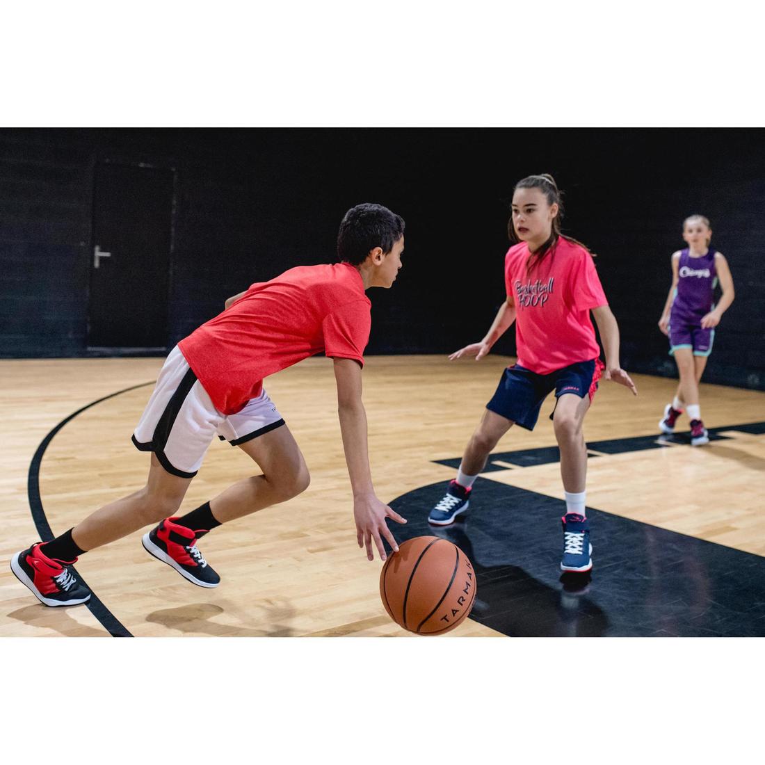 CHAUSSURES DE BASKETBALL ENFANT DEBUTANT - SE100 MARINE