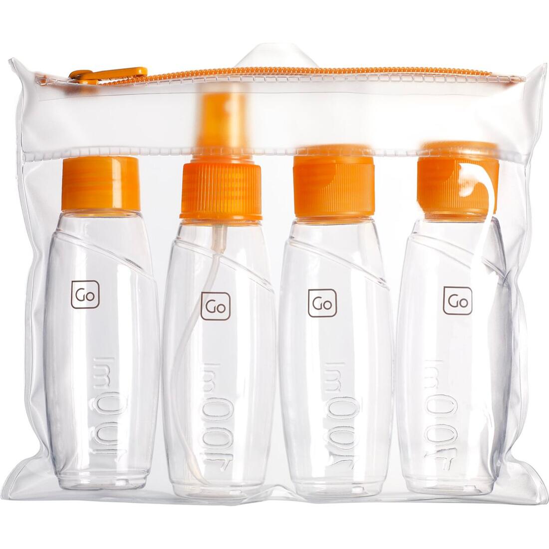 Bouteilles 100ml de voyage homologuées cabine (lot de 4)
