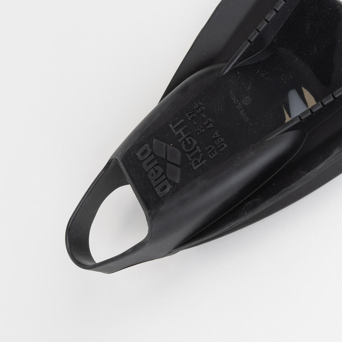 Palmes de natation en silicone - Arena powerfin Pro II noir