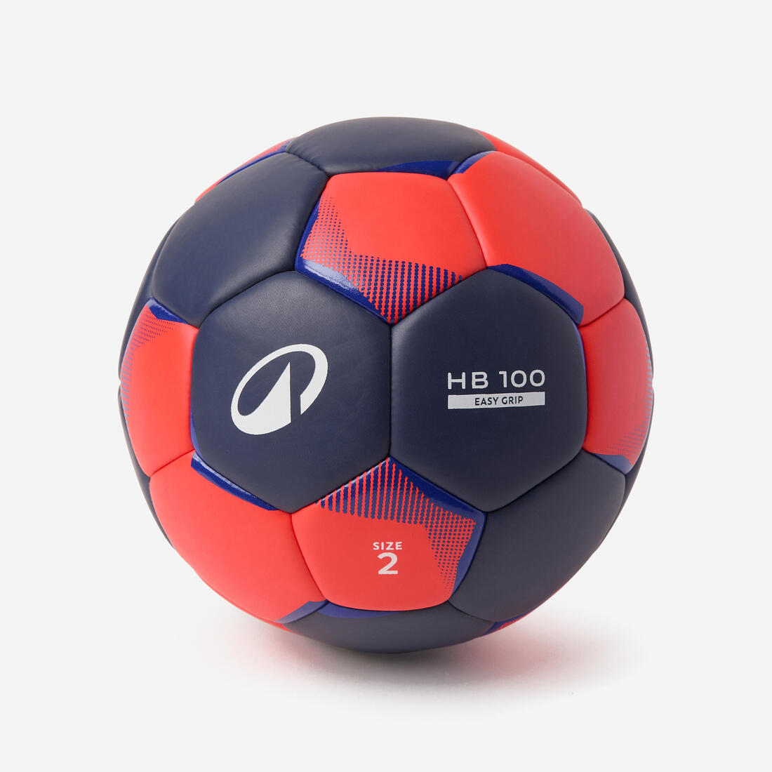 Ballon de handball taille 2, HB 100 Easygrip bleu orange