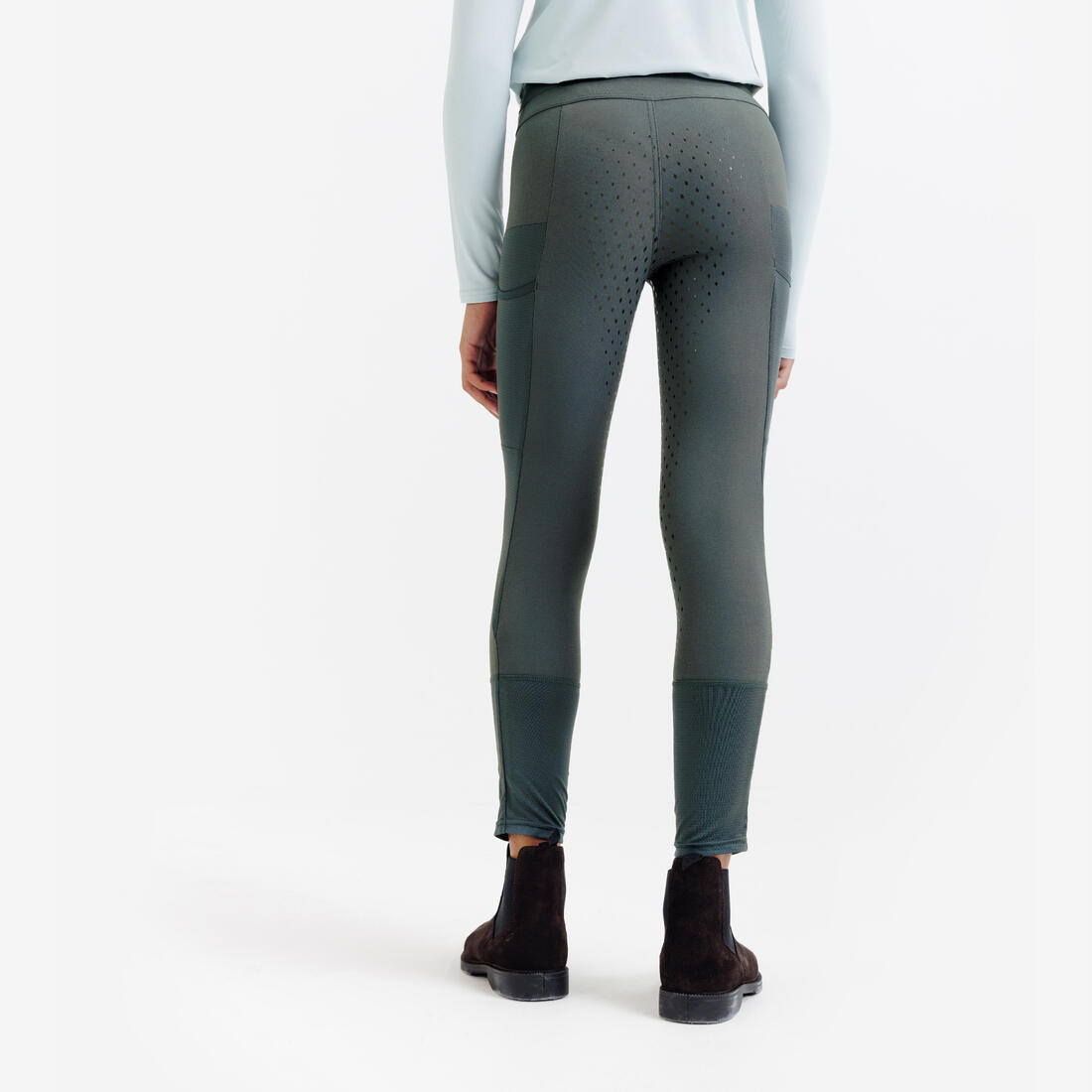 Pantalon équitation full grip léger Enfant - 500 mesh