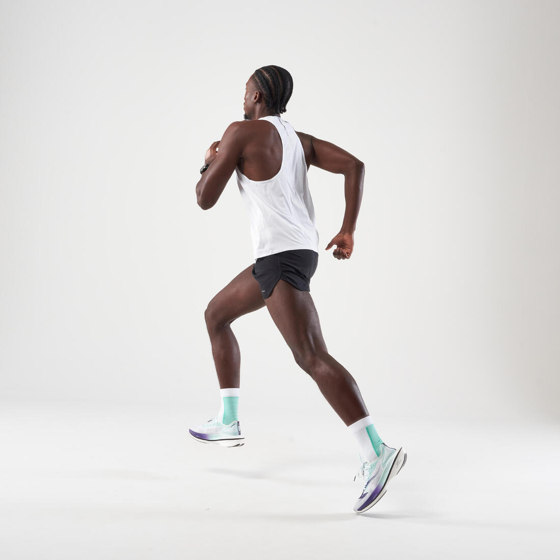 Short de running homme - kiprun run 500 confort split