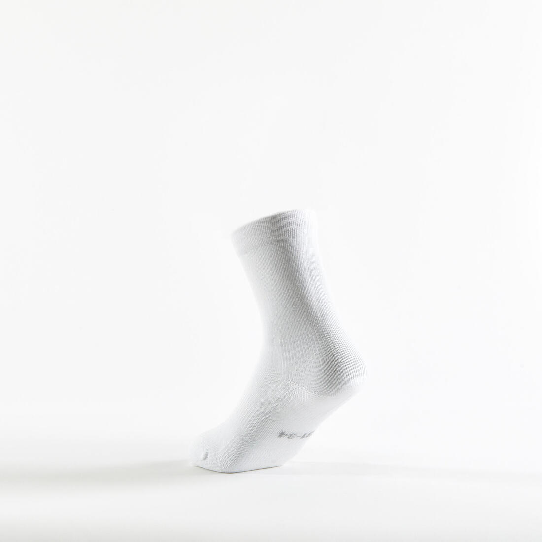 CHAUSSETTES DE SPORT HAUTES ENFANT RS 60 BLANC MARINE LOT DE 3.