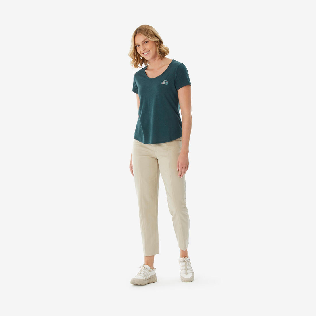 T-shirt de randonnée femme, NH500