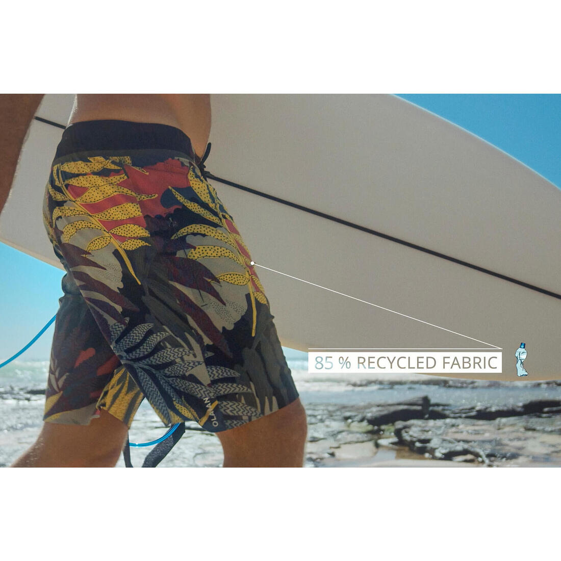 Surf Boardshort Long 900 Grungy Pink.