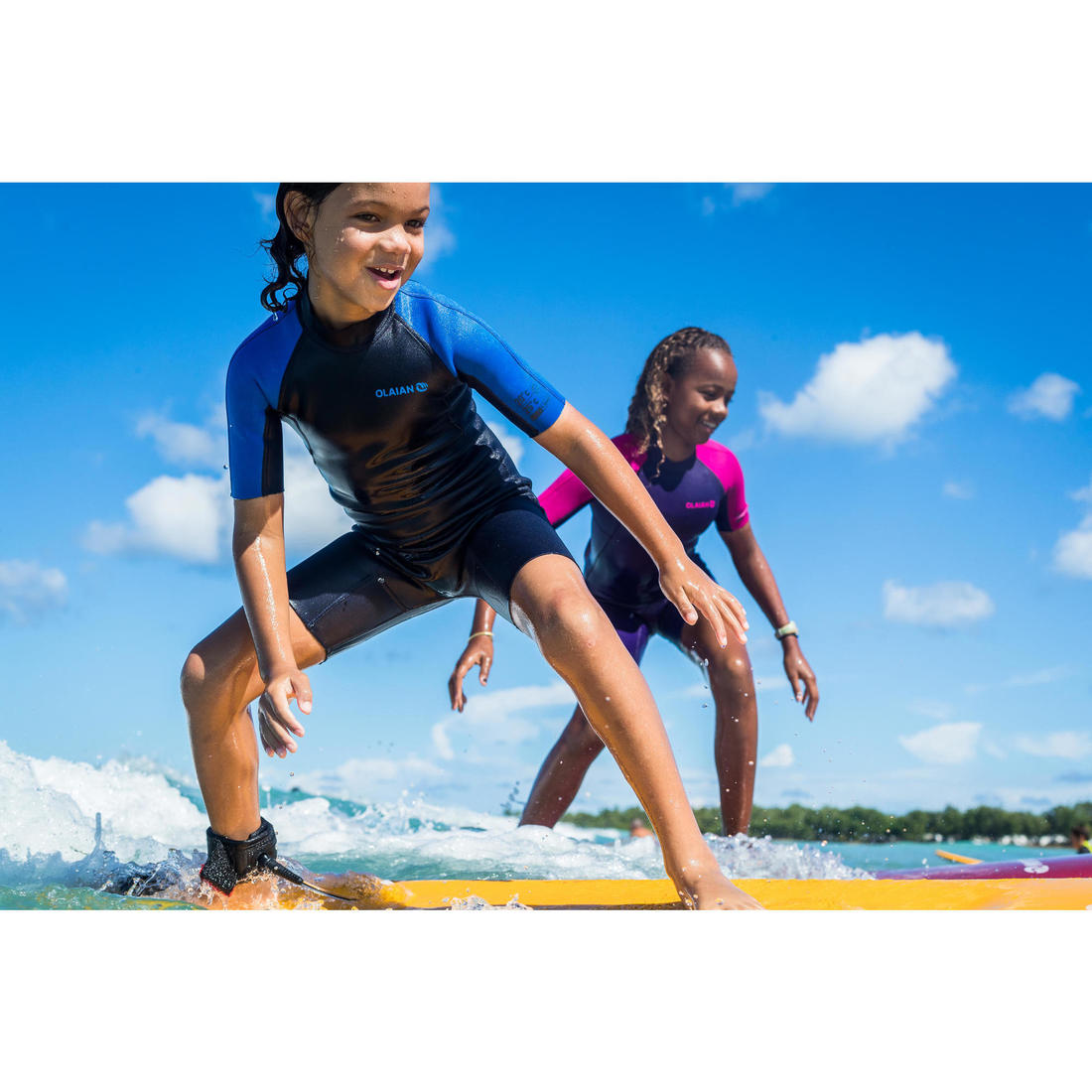 Combinaison Surf Shorty 100 Néoprène 1,5mm enfant