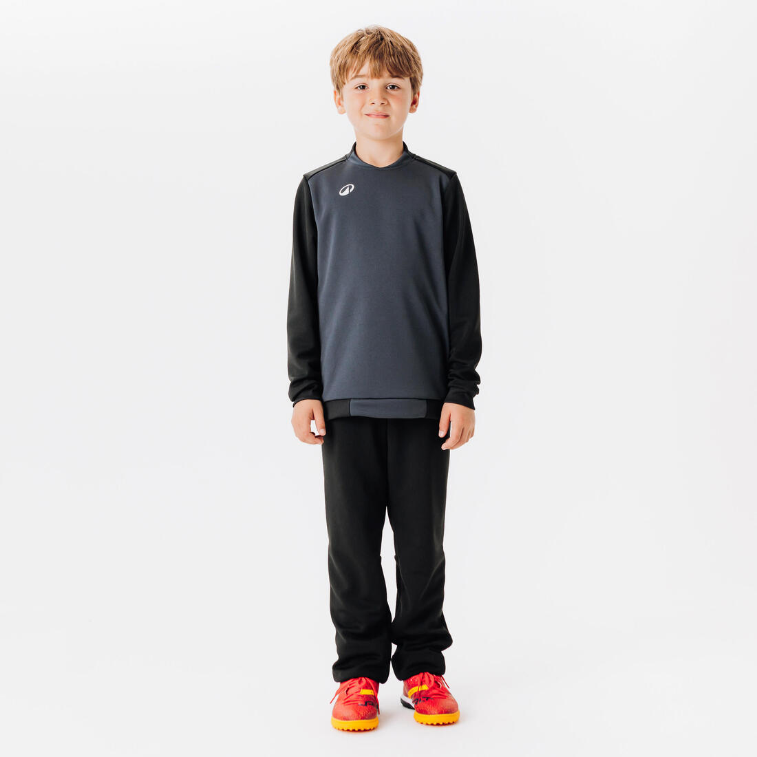 Pantalon d'entraînement de football enfant ESSENTIEL noir