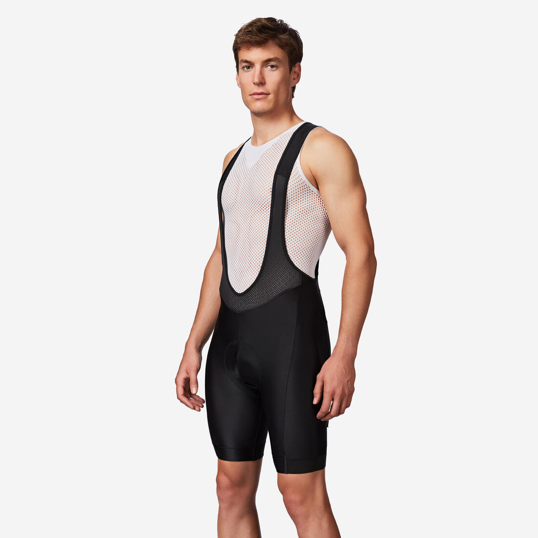 Cuissard court de vélo de route homme, Discover noir