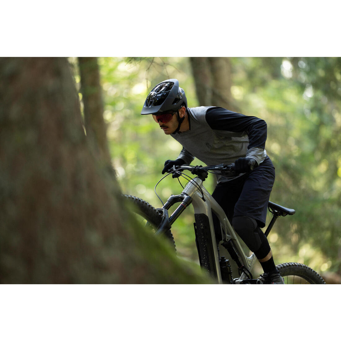 Vélo vtt électrique all-mountain tout suspendu 29" - e-feel 700 s