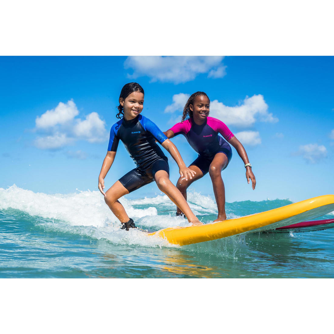 Combinaison Surf Shorty 100 Néoprène 1,5mm enfant