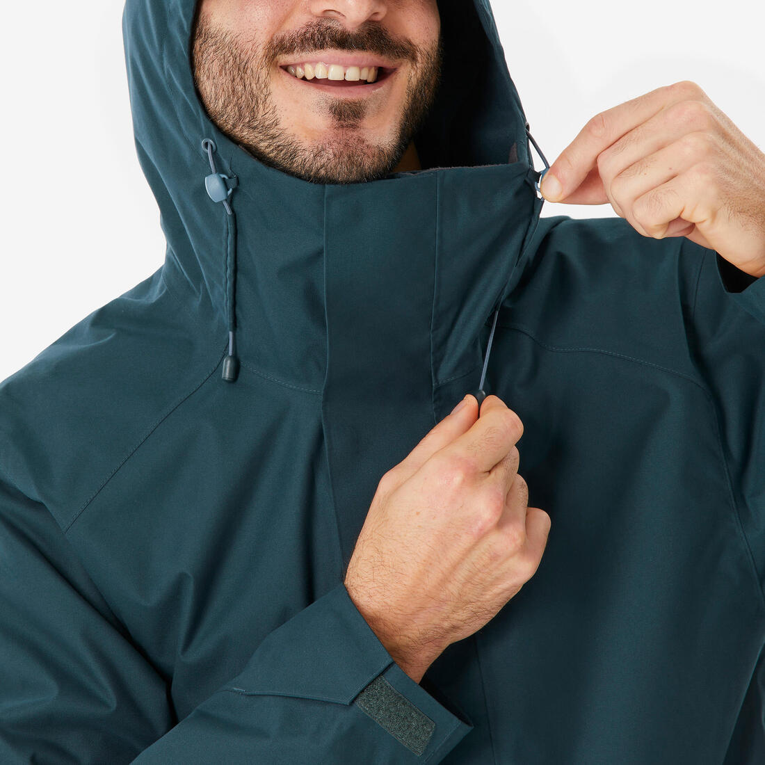 Veste de randonnée imperméable homme, NH500 Longue