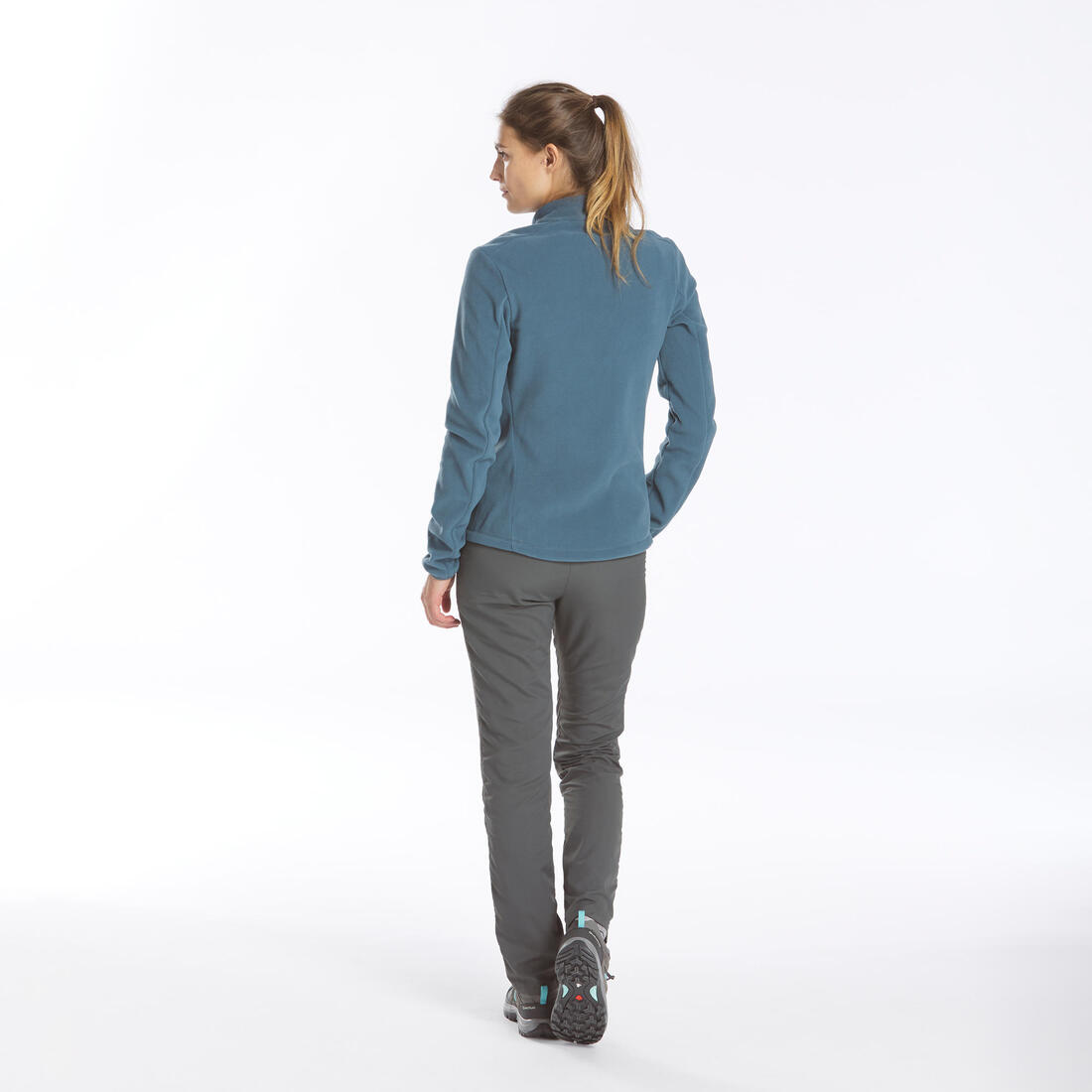 Polaire de randonnée montagne femme, MH100 demi zip