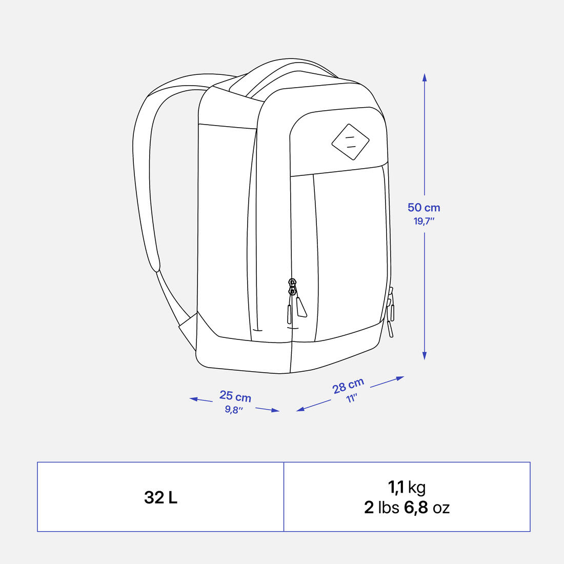 Sac à dos ordinateur 32L, Escape 500