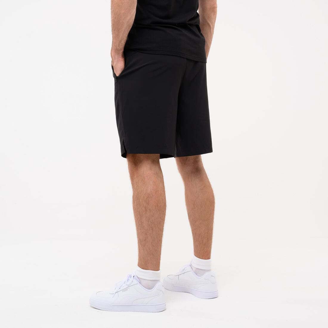 Short active homme, noir