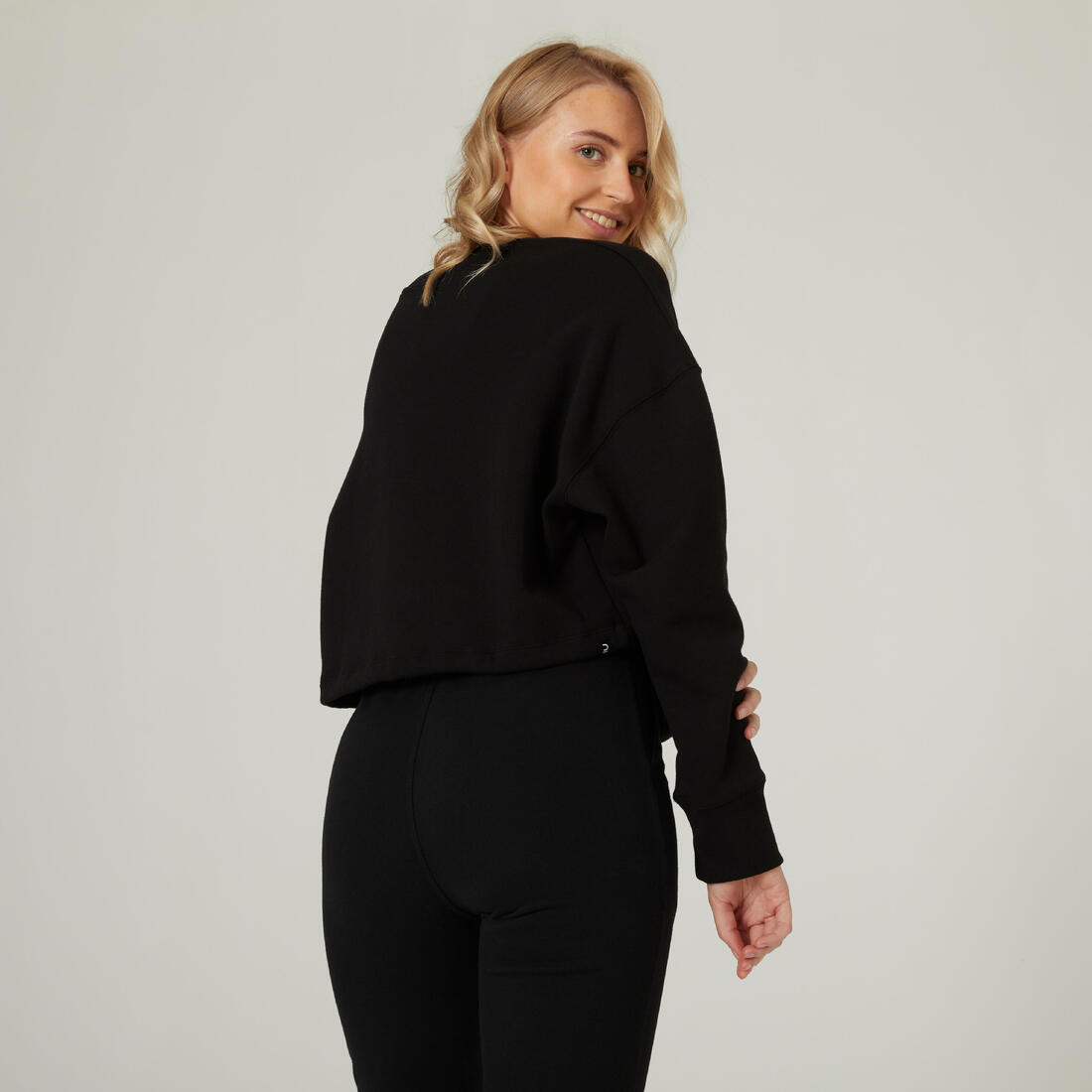 Sweat de fitness crop femme