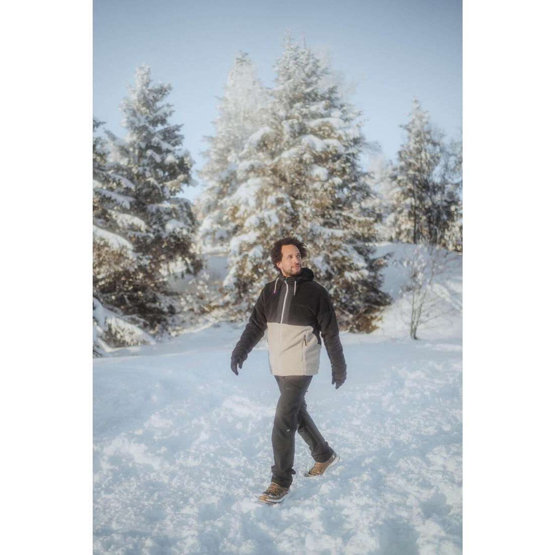 Veste polaire sherpa de randonnée chaude homme, SH900