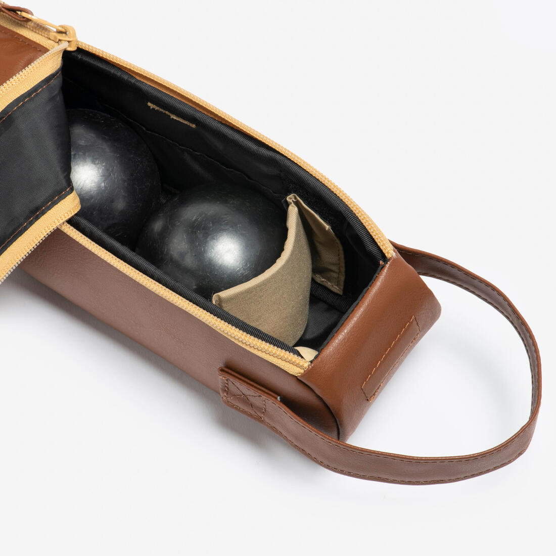 SACOCHE PÉTANQUE SEMI-RIGIDE XL POUR 3 BOULES DE PÉTANQUE ET ACCESSOIRES