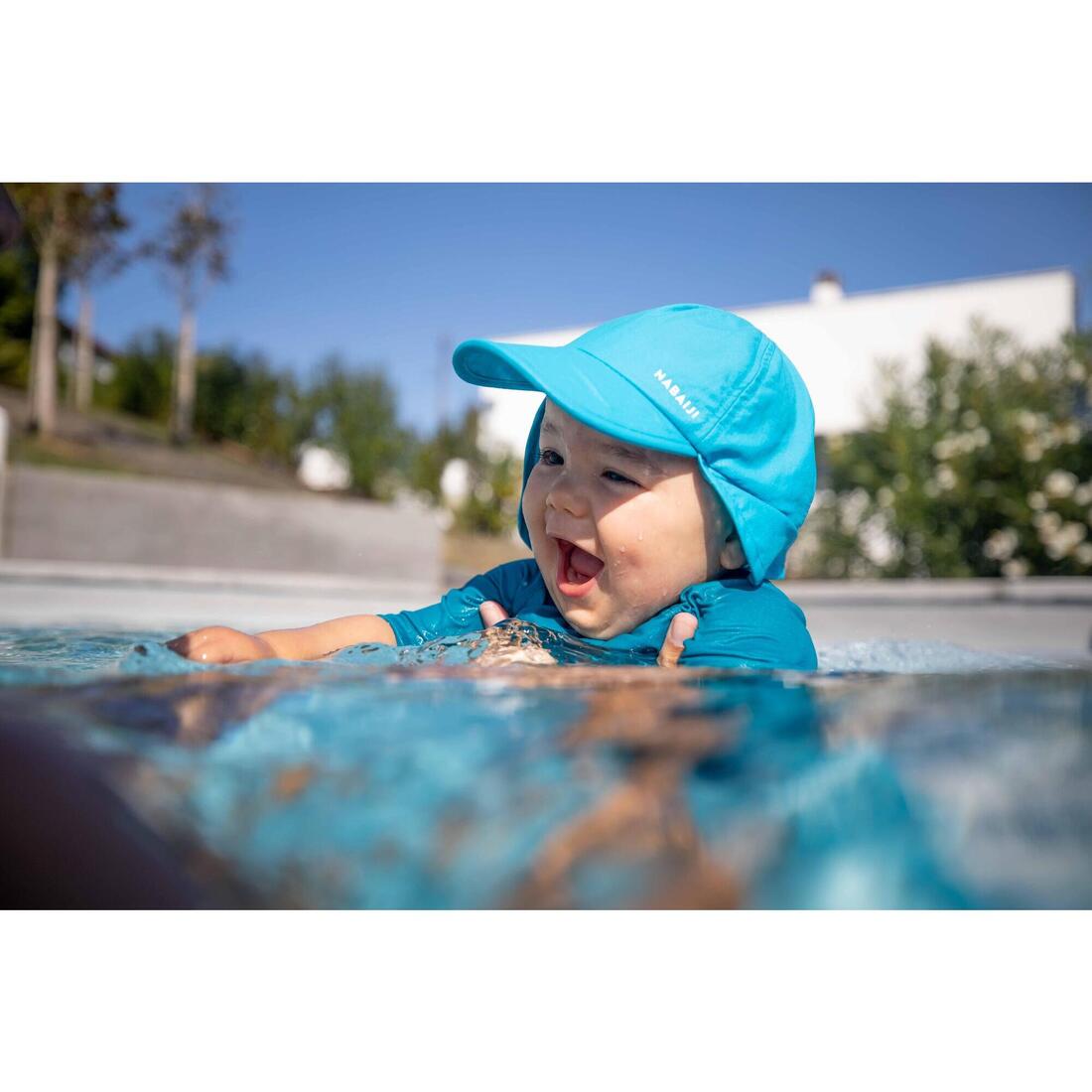 Casquette anti UV bébé nageur