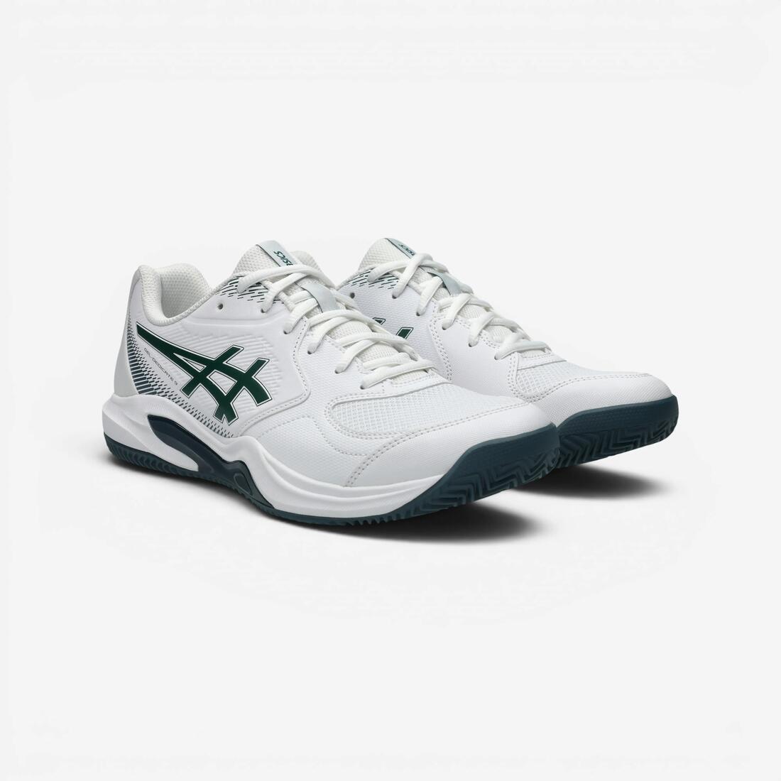Chaussures de tennis terre battue homme, Asics Gel Dedicate 9 blanc