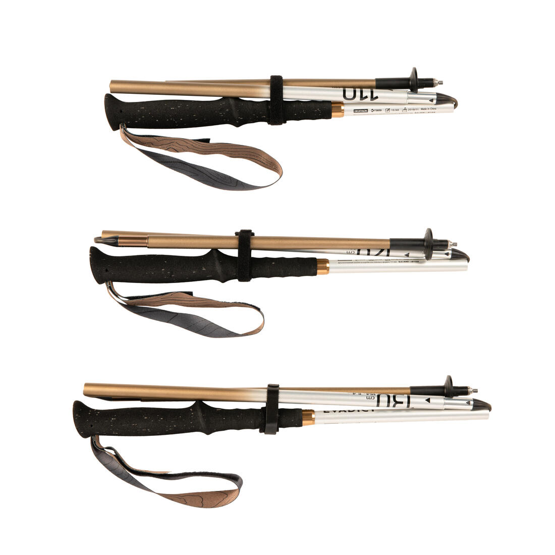 BÂTONS TRAIL RUNNING PLIABLES ALUMINIUM 3 BRINS