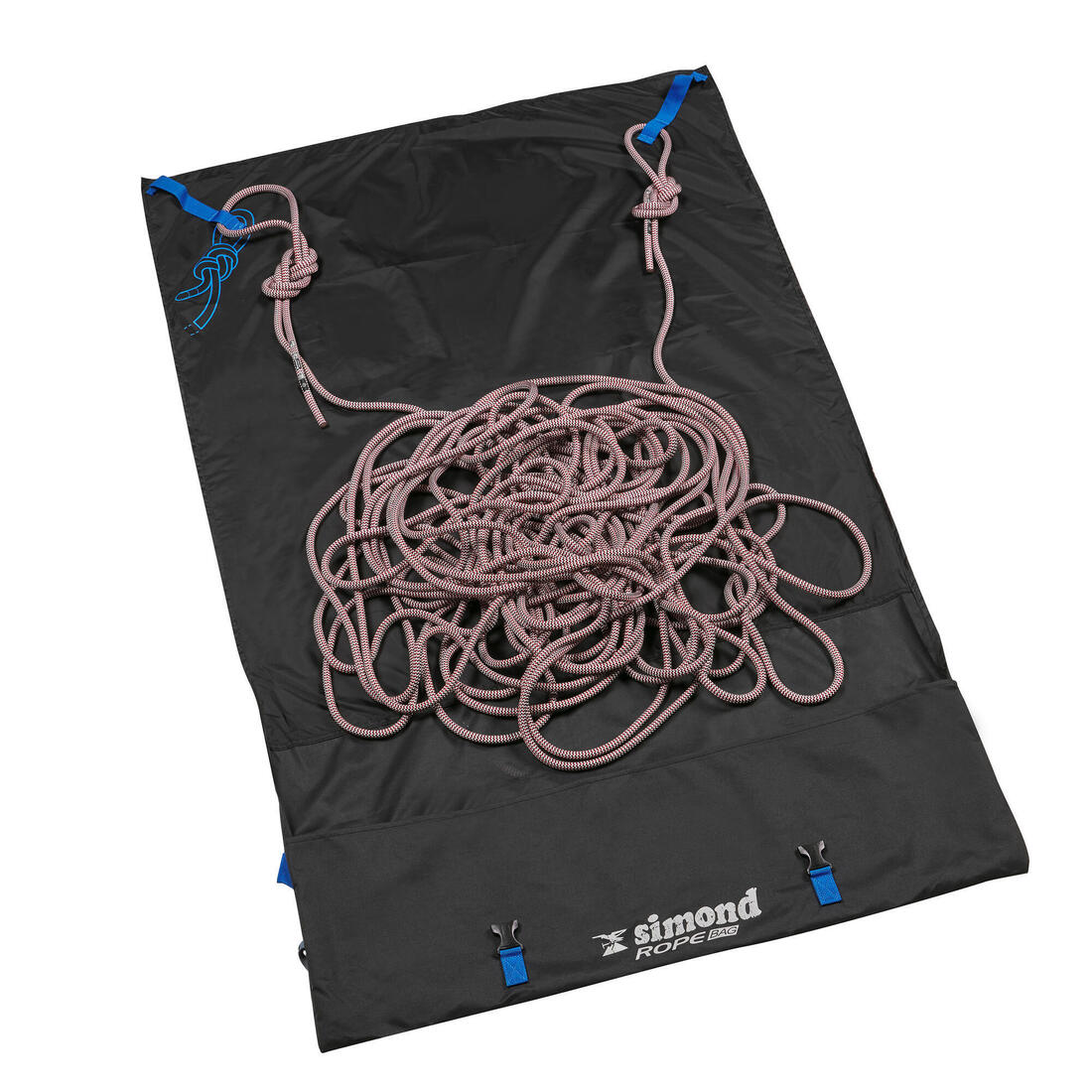 CORDE D'ESCALADE INDOOR 10MM x 25M- COULEUR BLEU