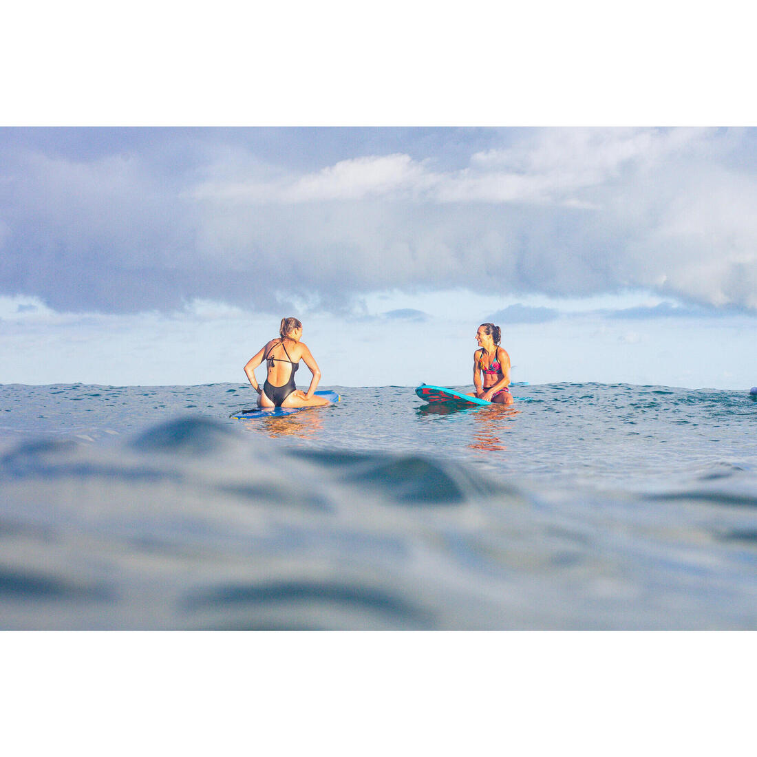 Haut de maillot de bain brassière de surf femme réglable dos BEA LOVINA BLEUE