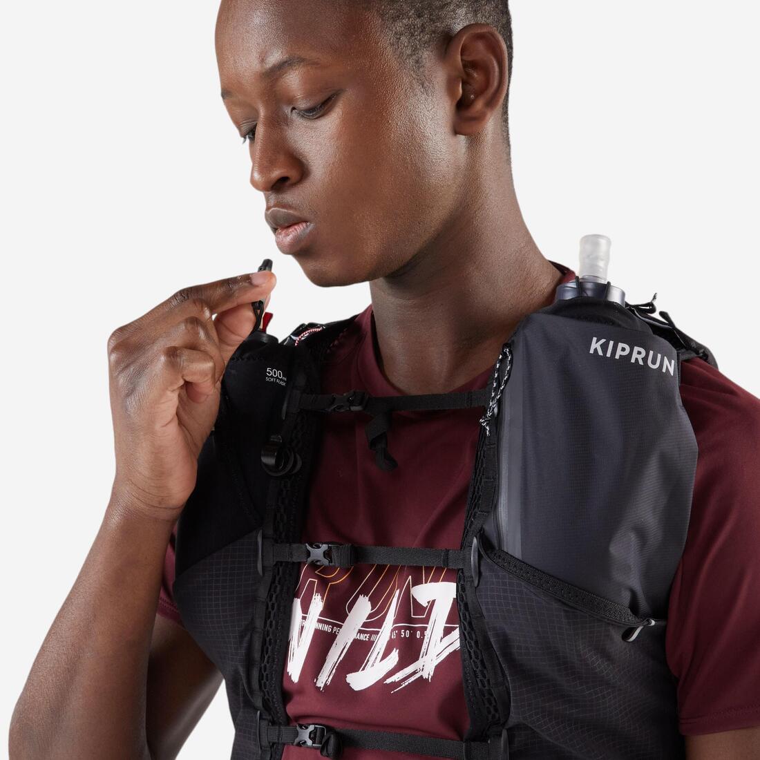 Sac trail running mixte + poche à eau 2L incluse - KIPRUN 900 15L