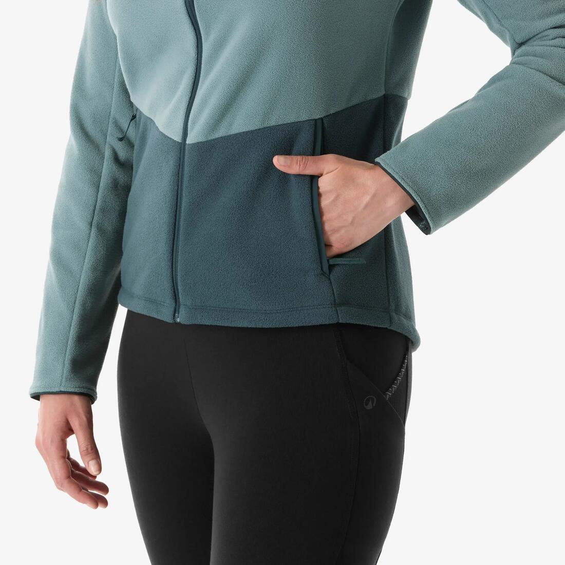 Polaire de randonnée femme, MH500 full zip