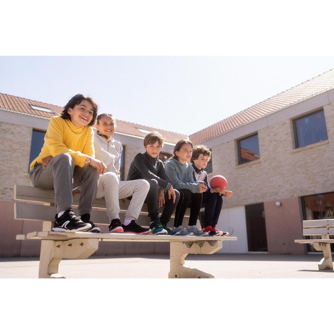 Chaussures enfant à scratch légères et respirantes PW 540 JR