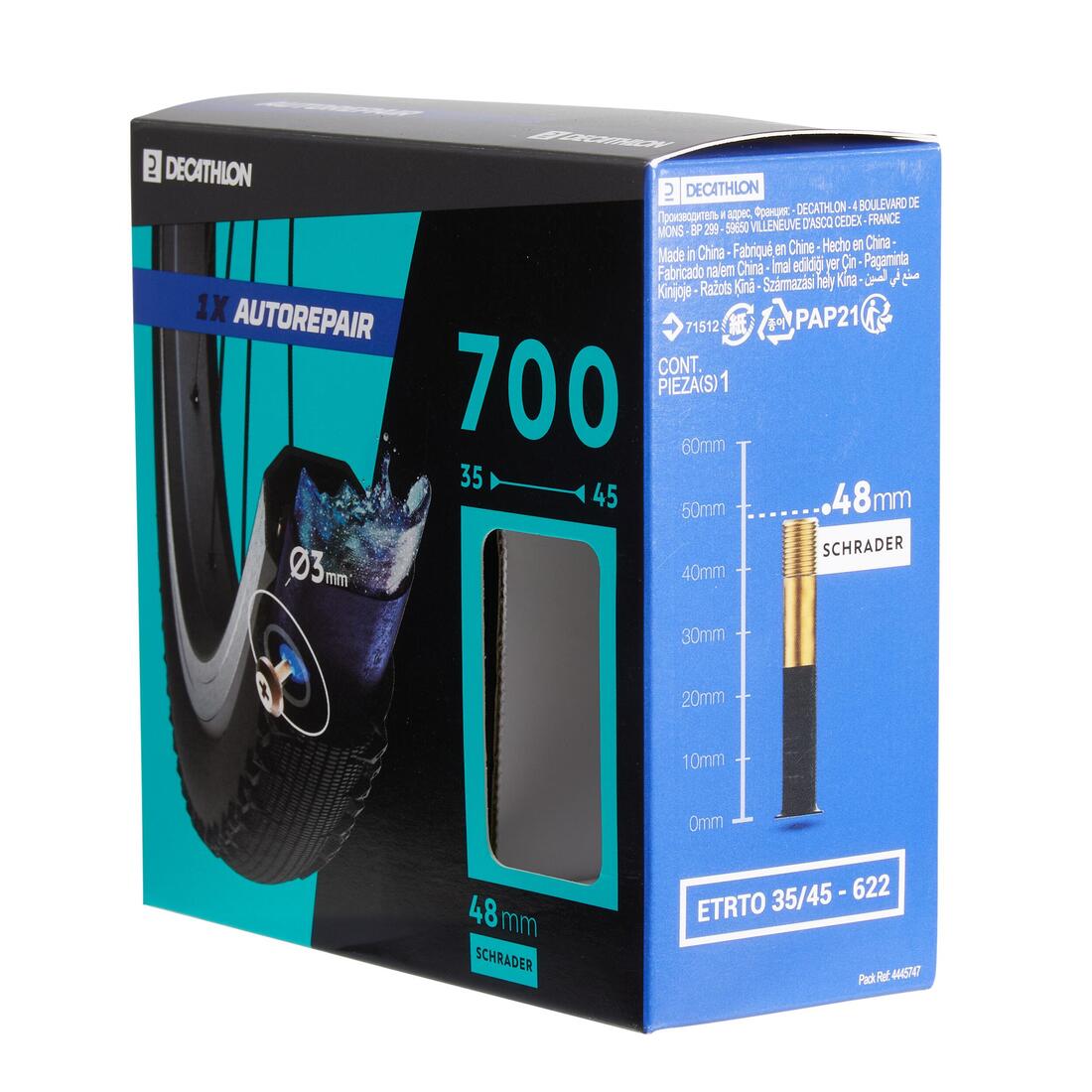 Chambre a air 700x35/45 schrader auto reparante