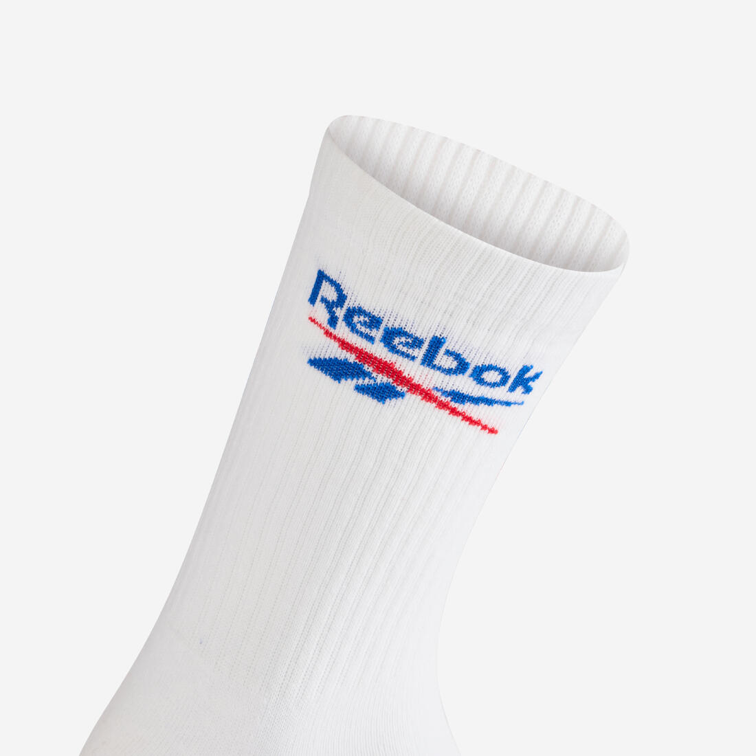 Chaussettes de sport hautes lot de 3 paires adulte, Reebok High blanc