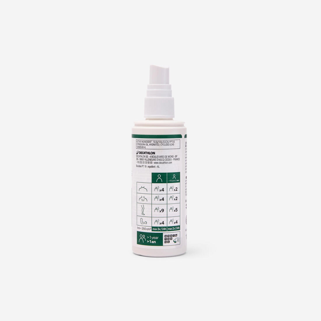 Spray répulsif anti moustique et tique Huile essentielle d'eucalyptus 100ml